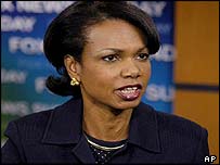ABD Ulusal Güvenlik Danışmanı Condoleezza Rice