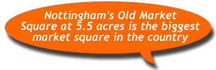 Nottingham's Old Market Square is the biggest in the country