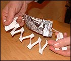 Picture: carefully unfold the card