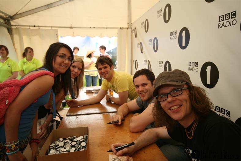 Signing sessions with The Hoosiers