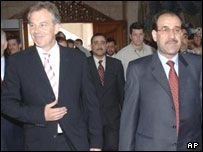 بلر و مالکی در بغداد 