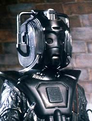 Kinky black cyberman. In a sewer.