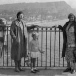 Valerie - Aged 4 with her mother, Violet on the left and Louisa Brooker  on the right. Sidmouth 1939.