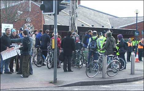 Pictures of the anti-G8 protests in Derby