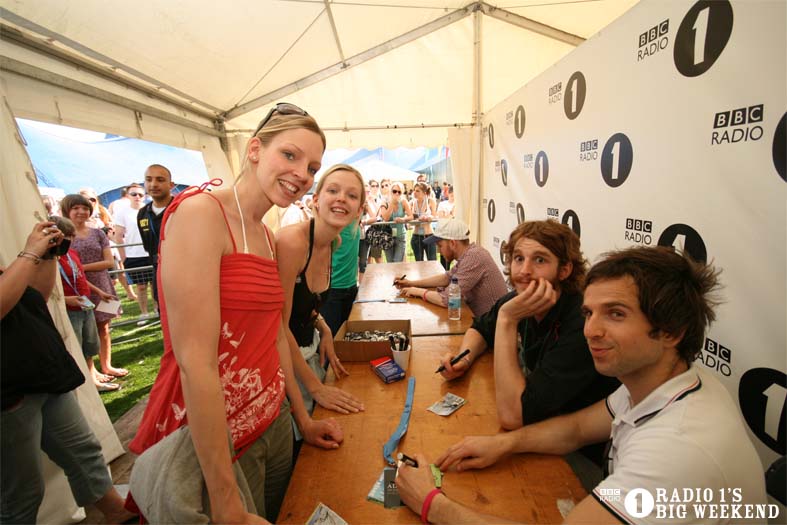 Signing sessions with The Hoosiers