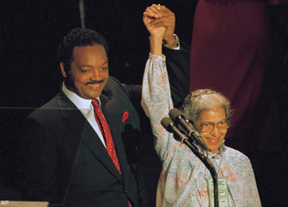 Jesse Jackson and Rosa Parks