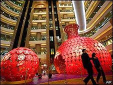香港铜锣湾某商场内的春节装饰(28/1/2010)