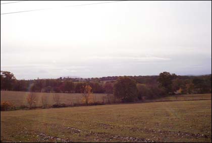 Autumn 2003 after the dry summer from Lower Broadheath.   Max Sinclair