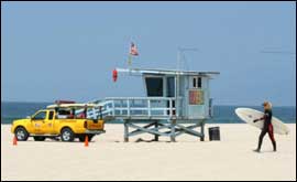 Californian beach.