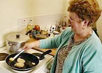 Kathleen at the pan