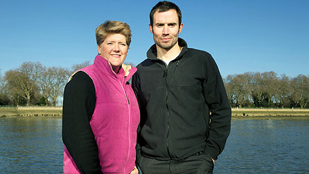 Clare Balding and Andrew Cotter