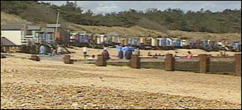 Beach huts at Wells