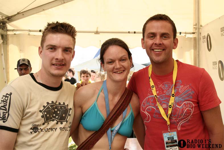 Scott Mills in the signing tent