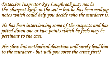 Detective Inspector Longbrook's notes