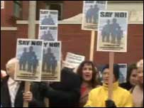 Hospital protests