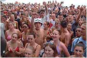 The crowd go nuts