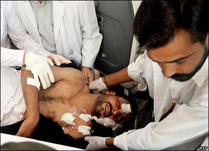 An injured soldier