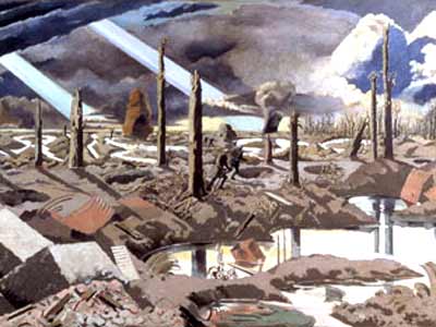 The Menin Road 1919 by Paul Nash (Oil on canvas) 182.8 x 317.5