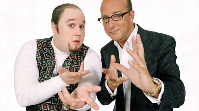 Matt Lucas (l) as Kenny Craig, with Paul McKenna