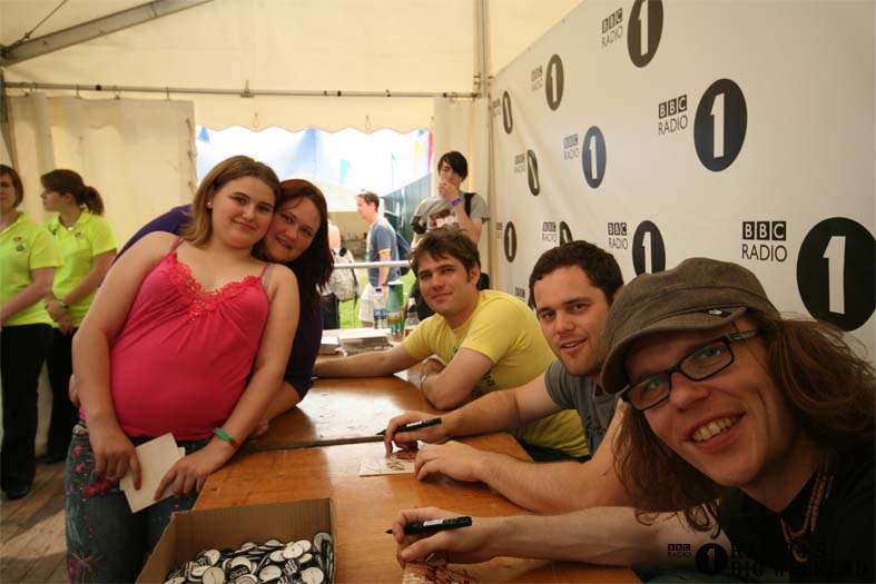 Signing sessions with The Hoosiers