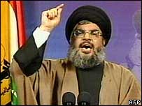O líder do Hezbollah, Hassan Nasrallah