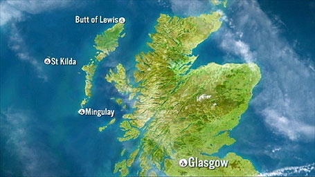 Map showing Galway to Balitimore