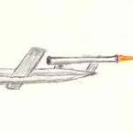 Sketch of a V1 Flying Bomb by my wife Joyce Sketch of a V1 Flying Bomb by my wife Joyce