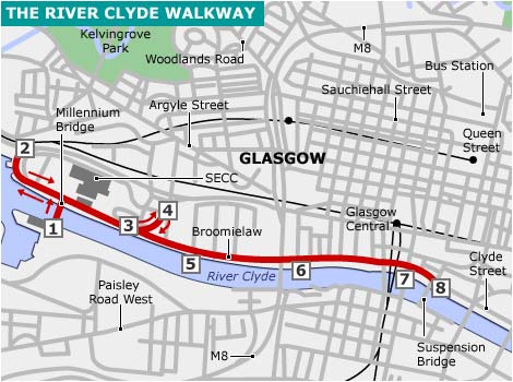 Map of the walk