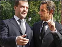 TT Medvedev và TT Sarkozy