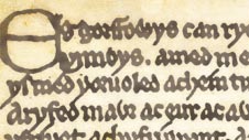 Welsh language text