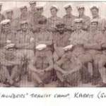 Royal Naval Beach Signal Section no 5 1942-1944.  Picture taken in 1943 at HMS Saunders transit camp, Kabrit (Suez Canal)