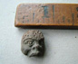 Pottery African head from a collection of Egyptian artefacts