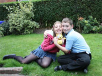 Aimee and brother Adam  