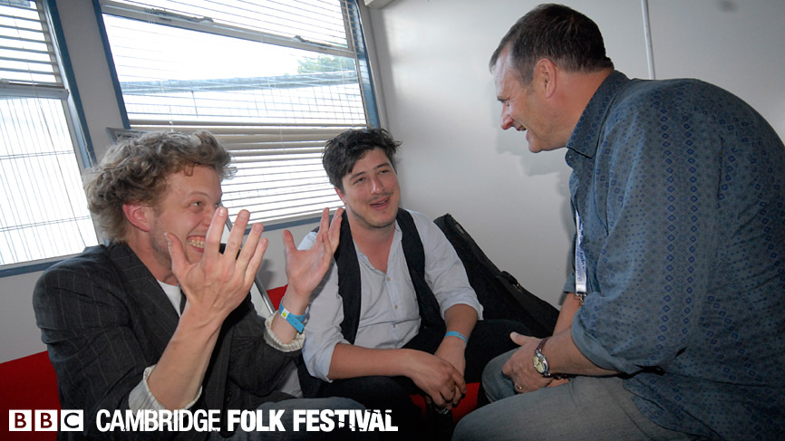 Mark Radcliffe speaks to Marcus Mumford and Ted Dwane of Mumford & Sons