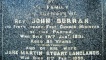 The gravestone of former occupant, the Rev John Durran.