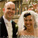 Steve and Zoë Bell come out of the church after their wedding