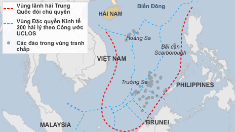 Đường 'lưỡi bò' ở Biển Đông