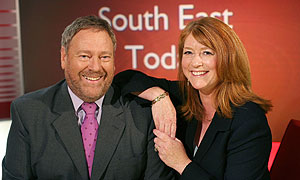South East Today news presenters Geoff Clark and Beverley Thompson