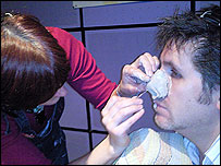 Tony Livesey gets plastered with Jane
