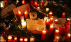 A vigil held to mourn the victims of the bombings