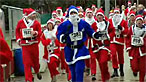 Photograph of Santa Runners Photograph of Santa Runners