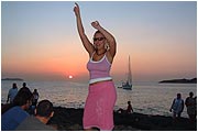 Dancing on the beach