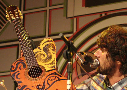 Gruff Rhys onstage at Summer Sundae