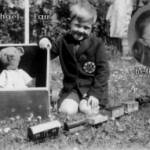Michael Farr with his war time toys and -insert -Bethany his grand daughter. Michael Farr with his war time toys and -insert -Bethany his grand daughter.