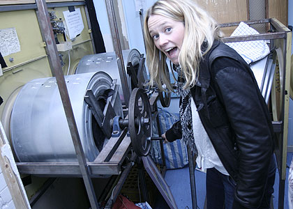 On the set of Hollyoaks