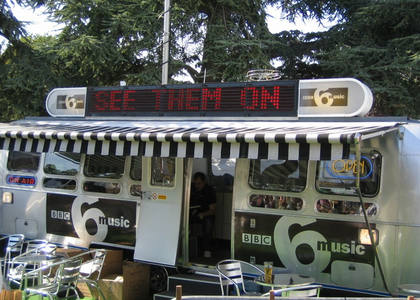 Our airstream studio in the sunshine