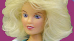 Lady character with blonde hair