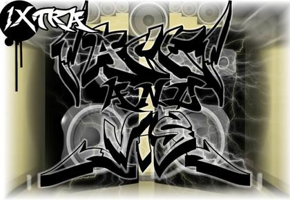 James' graffiti style drawing