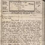 Letter written by Pat McGuinness to his nephew and 'pal' Hugh McGuinness, 17 February 1944. Both were previously with the 5th Battalion Border Regiment. Later in 1944 Pat was killed in Italy and Hugh was made a POW of the Germans after the Battle of Arnhem. Letter written by Pat McGuinness to his nephew and 'pal' Hugh McGuinness, 17 February 1944. Both were previously with the 5th Battalion Border Regiment. Later in 1944 Pat was killed in Italy and Hugh was made a POW of the Germans after the Battle of Arnhem.