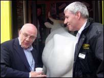"Ask them if they do a smaller cow!"  BBC GMR Managing Editor Mike Briscow (Briscoe)